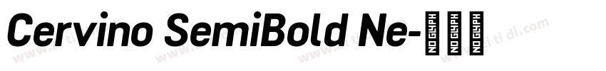Cervino SemiBold Ne字体转换